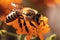 Bee the Natural Way of Pollination, created with Generative AI technology