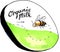 Bee Organic Milk Label Drawing