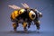 Bee - robot. Artificial bee.