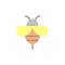 Bee therapy alternative medicine icon. Simple color vector elements of alternative medicine icons for ui and ux, website or mobile