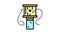 bee trap beekeeping color icon animation