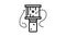 bee trap beekeeping line icon animation