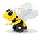 Bee on wheels. Character