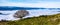 Beech in the Natural Park of Aralar with a sea of clouds in the background