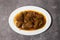 Beef Bhuna korma karahhi masala served in dish isolated on background top view of bangladesh food