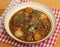 Beef Bourguignon Stew in Bowl