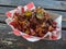 Beef brisket loaded fries with jalapenos