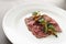 Beef carpaccio appetizer