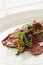 Beef carpaccio plated starter