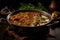 Beef curry Kadai nihari Pakistani-Indian cuisine served in a metal bowl