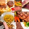 Beef dishes collage