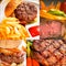 Beef dishes collage