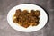 Beef do pyaza or Beef Tawa Achari korma karahi masala served in dish isolated on background top view of bangladesh food