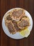 Beef Meat in Bread Lebanese Pastry | Lahm b Ajin