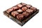Beef and pork slice on grille for barbecue Japanese food style,