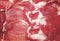 Beef sliced raw meat background