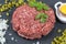 Beef tartare steak