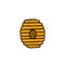 Beehive doodle icon, vector illustration