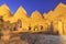 Beehive house at Harran in the night, Turkey