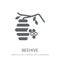 Beehive icon. Trendy Beehive logo concept on white background fr