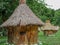 Beehive made from a single tree trunk.