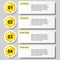 Beehive modern design business number banners template or website layout. Info-graphics. Vector