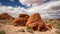 The Beehive rock formations in the Valley of Fire