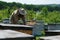 Beekeeper working collect honey. Apiary. Beekeeping concept.