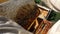 Beekeepers inspect a beehive, slow motion