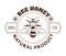 Beekeeping farm product, bee honey isolated icon