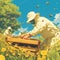 Beekeeping: Harvesting Honey on a Sunny Day