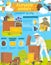 Beekeeping honey beehive and beekeeper poster