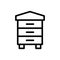 Beekeeping thin line icon