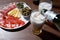 Beer and antipasto