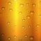 Beer background with water drops condensation.