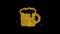 Beer, beer mug, cheers, glass beer Icon Sparks Particles on Black Background.