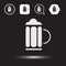 Beer beverage icons