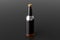 Beer bottle 500ml mock up on black background