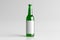 Beer bottle 500ml mock up with blank label on white background