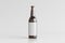 Beer bottle 500ml mock up with blank label on white background