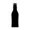 Beer bottle black silhouette icon