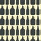 Beer bottle pattern seamless background