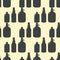 Beer bottle pattern seamless background