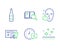 Beer bottle, Search book and Healthy face icons set. Engineering documentation, Time and Clean skin signs. Vector