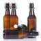 Beer bottles standing and lying isolated