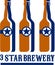 Beer Bottles Star Brewery Retro