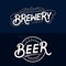 Beer and Brewery hand written lettering logos