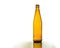 Beer brown bottle on white background