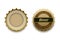 Beer cap with premium quality tag in different views