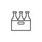 Beer case line icon